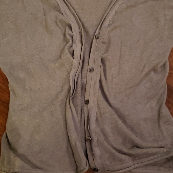 Women's Vera Wang button up cardigan sz petite sm - Picture 3 of 6